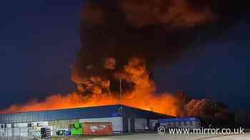 Harwich fire - live: Huge blaze fills sky with smoke as people told 'shut windows'