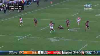 Unwanted Dragons centre bulldozes over Tigers defenders