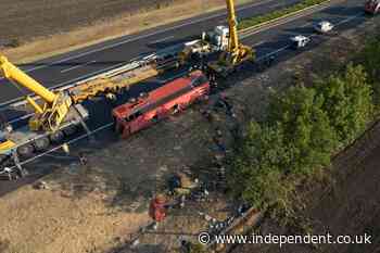 Polish tourist bus crash leaves 12 people dead and 10 injured in Hungary