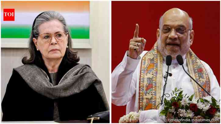 ‘Congress should feel ashamed’: Amit Shah targets Sonia Gandhi over Vande Mataram row