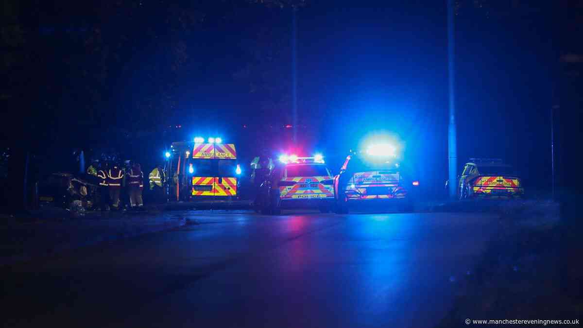 Horror crash shuts major road in Moston as driver suffers life-changing injuries