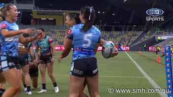 Sharks skipper crashes over for first points