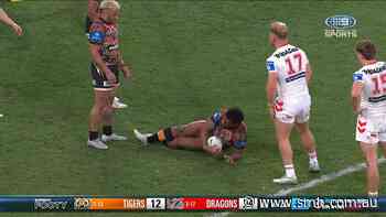 Turuva goes down with injury