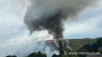 Greenfield fire - live: Huge blaze near Tesco as firefighters warn 'stay away'
