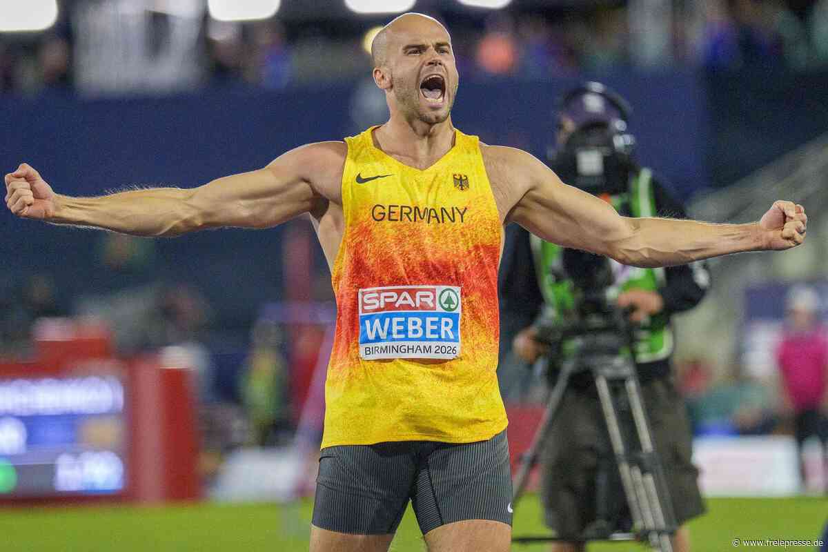 Julian Weber mit Schmerzen im Kiefer und viel Adrenalin zu Gold in Birmingham