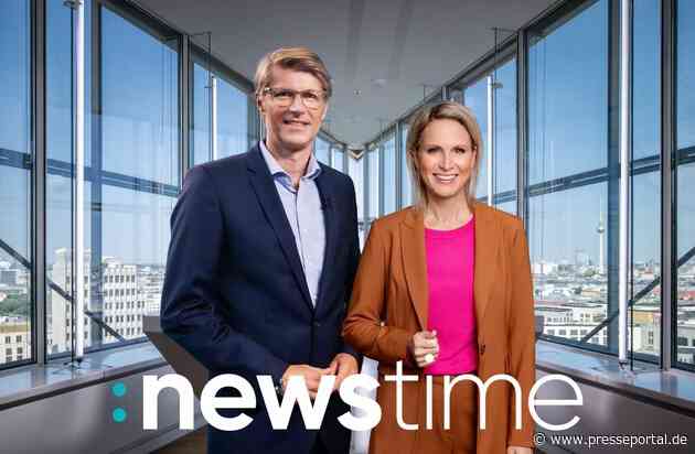 Die Parteivorsitzenden im ":newstime Sommerinterview": Lars Klingbeil, Ines Schwerdtner, Franziska Brantner und Tino Chrupalla stehen Rede und Antwort in SAT.1