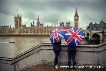 Pride in being British has fallen sharply in the past 15 years, poll shows
