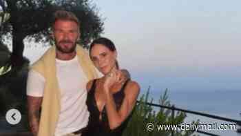 Victoria Beckham gets VERY saucy as she flashes her underwear in sheer gown as she revisits Portofino hotel with David - 29 years after staying in the swanky digs while secretly dating