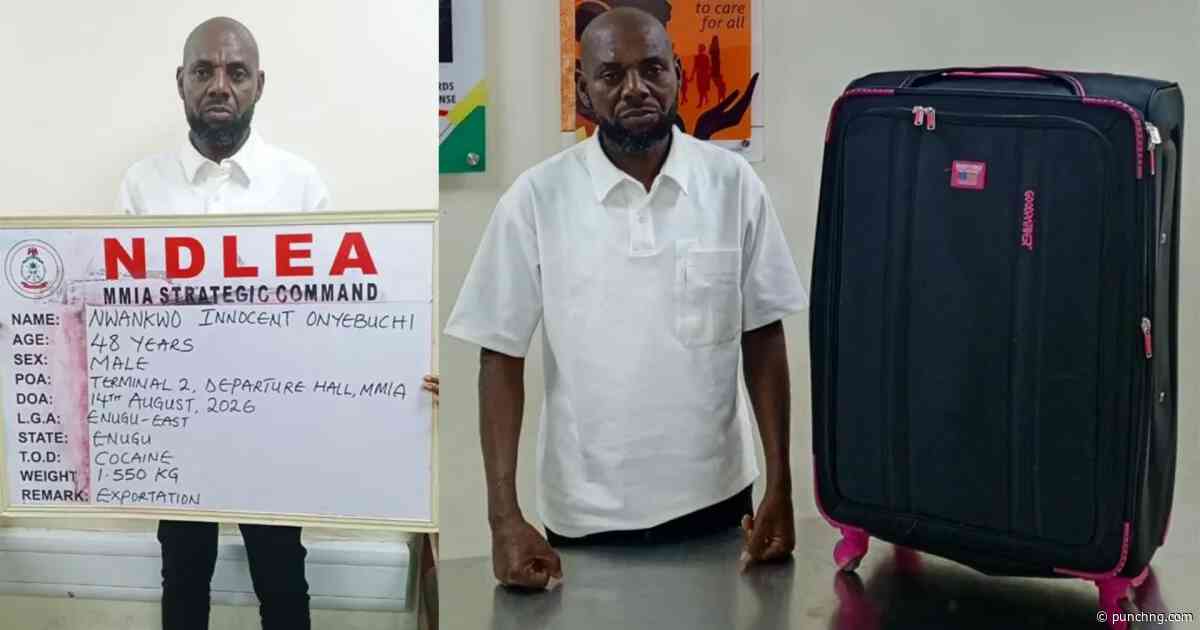 NDLEA arrests India-bound businessman with cocaine, recovers N3.6bn drugs in Lagos