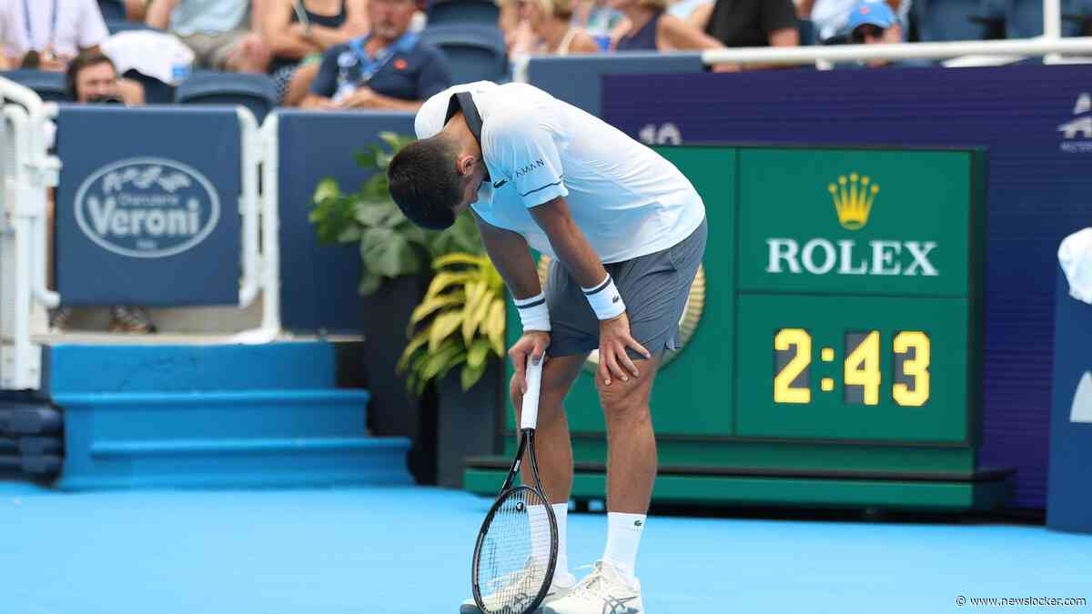 Novak Djokovic (39) bevangen door hitte in Cincinnati, moet overgeven en verliest verrassend:  ’Was niet de eerste keer’