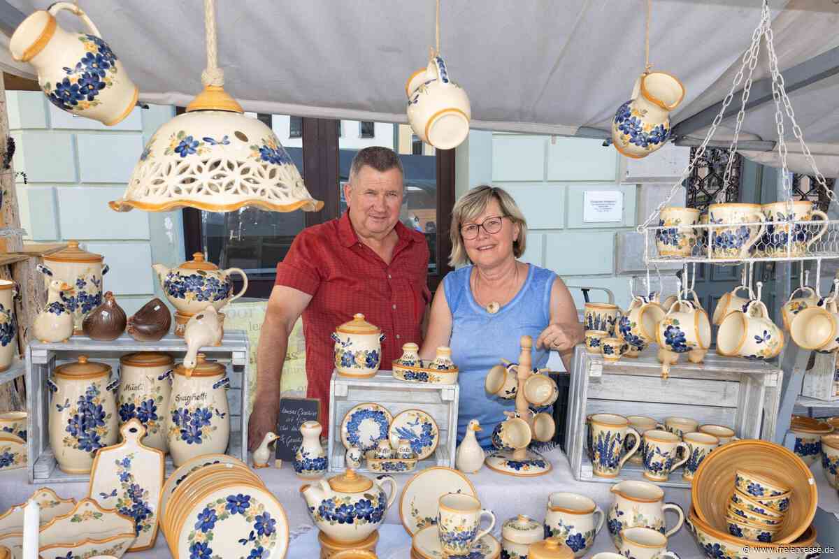 Auerbacher Töpfermarkt: „Die Kunden kaufen inzwischen auch Kitsch“