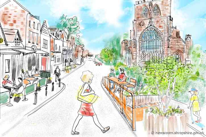 Abbey Foregate to see new public seating and planting installed