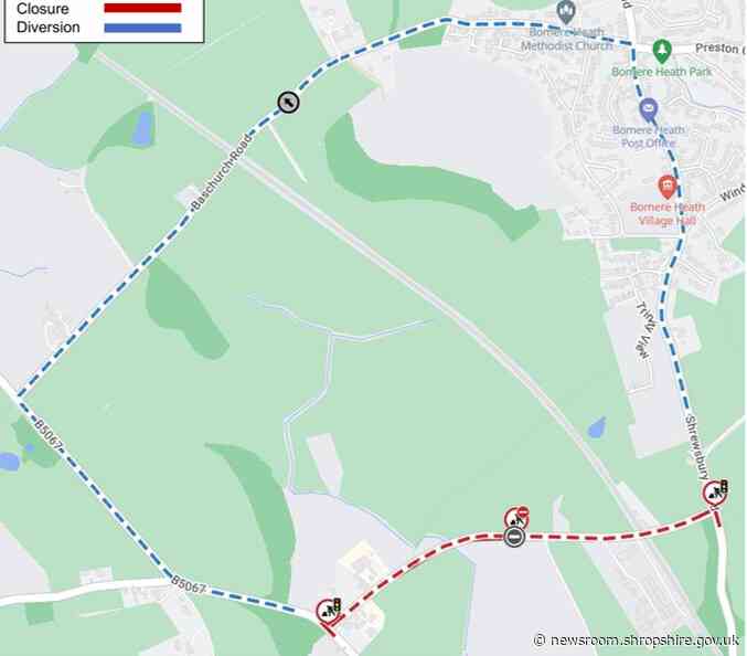 Road near Bomere Heath to be resurfaced