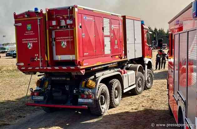 FW-GL: Folgemeldung - Einsatz der Feuerwehr Bergisch Gladbach in Hürtgenwald geht dem Ende entgegen