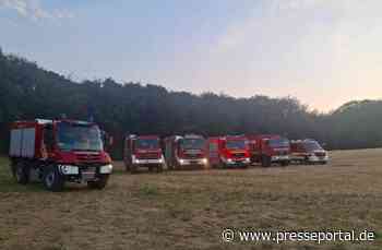 FW VG Asbach: Feuerwehren wegen hoher Wald- und Vegetationsbrandgefahr gefordert