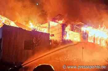 POL-PDPS: Vollbrand eines Wohnhauses