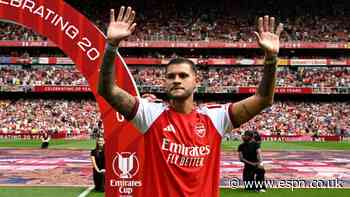 Bruno handed Arsenal start, Martinelli not in squad