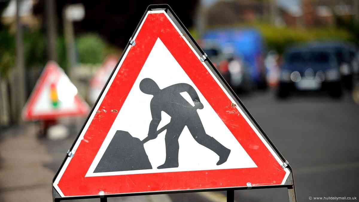 Roadworks around Hull including closures and temporary lights