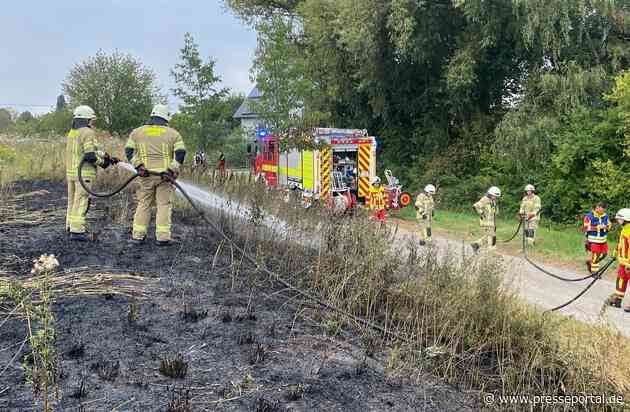 FW Lehrte: Vegetationsbrandbekämpfung: Übung und Ernstfall liegen dicht beieinander