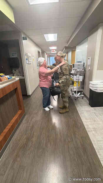 See the Emotional Moment a Grandma Is Surprised By Her Military Granddaughter on Last Day of Chemo