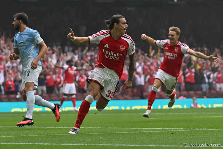Community Shield: Arsenal take shock early lead in Cardiff