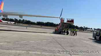 Bristol-bound Jet2 flight delayed for hours after incident with wing tip
