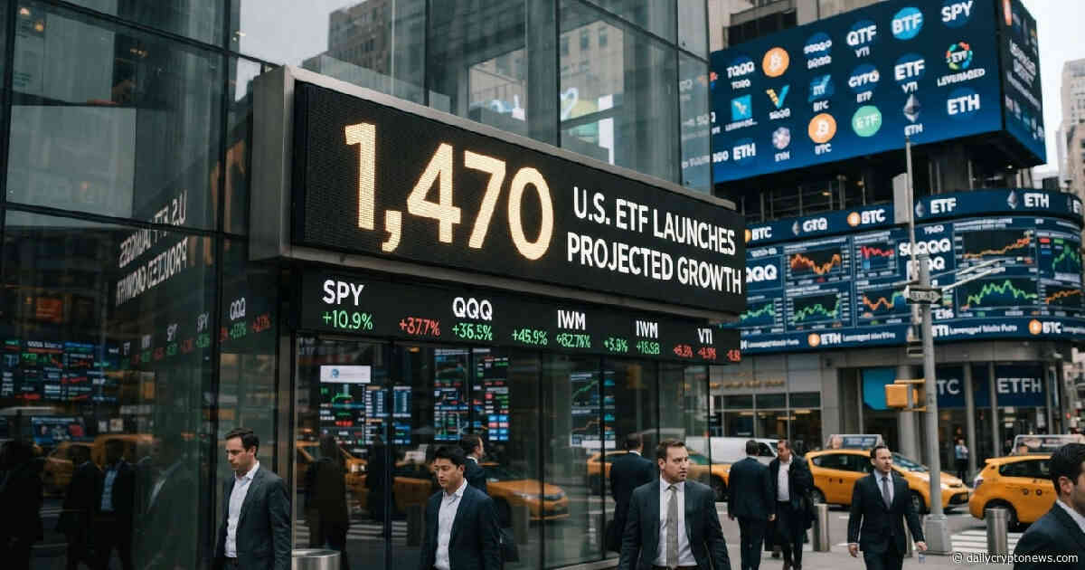 U.S. ETF Boom Continues Pace Towards 1,470 Launches; Crypto Funds’ Performance Unclear
