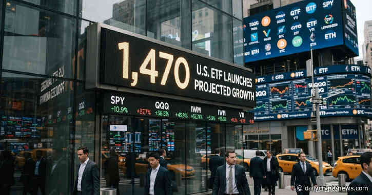 U.S. ETF Boom Continues Pace Towards 1,470 Launches; Crypto Funds’ Performance Unclear
