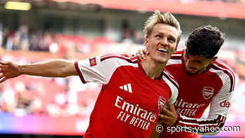 Community Shield: Odegaard scores Arsenal third as Grealish on for struggling Man City