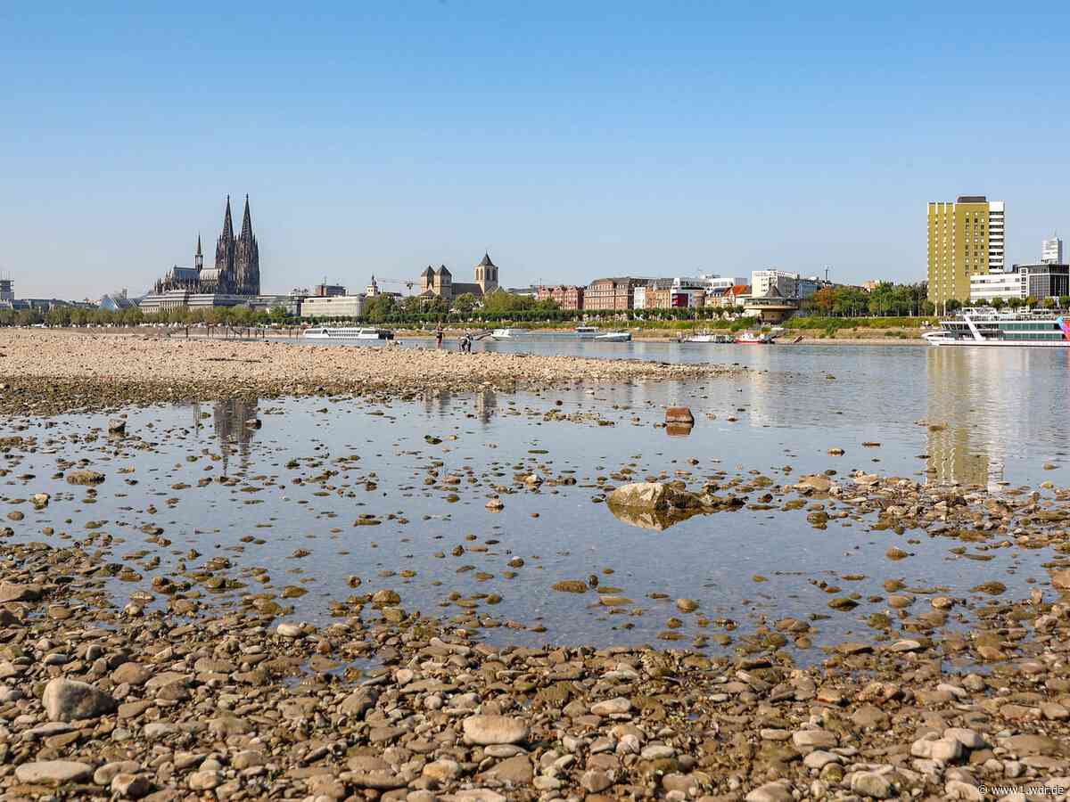 Rheinpegel Köln erreicht historischen Tiefstand
