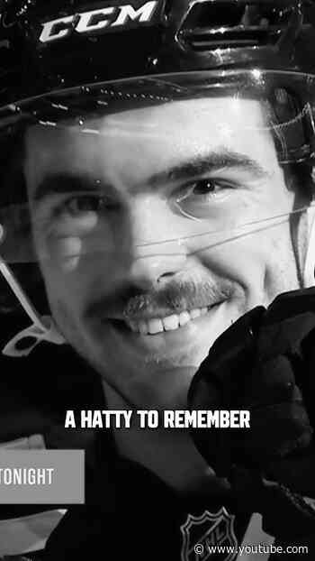 First Cap Trick. Naturally a good one. #shorts #njdevils #nicohischier #hattrick #hatty #nhl #hockey