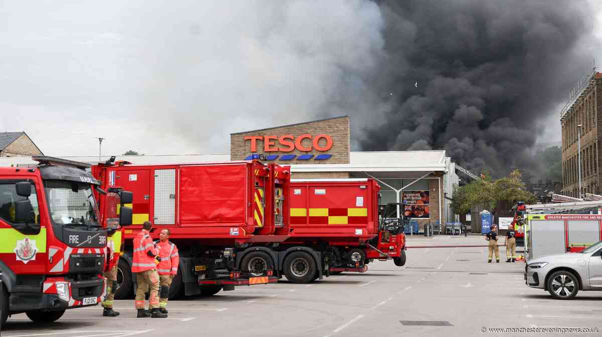 Greenfield fire RECAP as firefighters battling huge blaze near Tesco with 45 homes evacuated