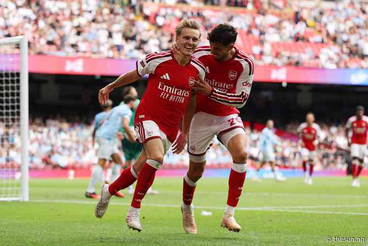 Arsenal defeat Manchester City 3-0 to win Community Shield