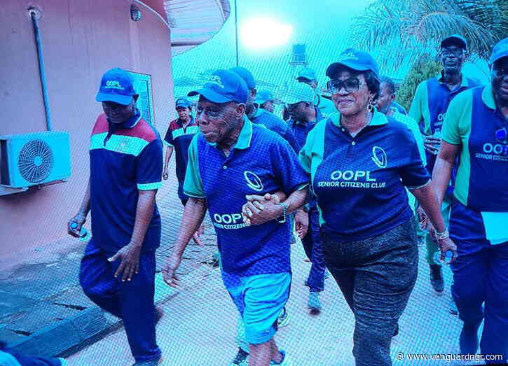 Obasanjo leads senior citizens on walk in Abeokuta