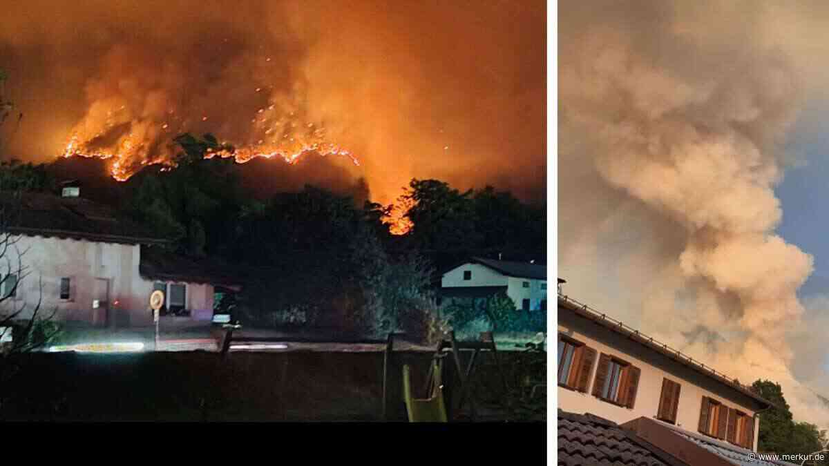 Waldbrand in Italien: Ganzer Ortsteil evakuiert, Anwohner schildern „Momente großer Sorge“