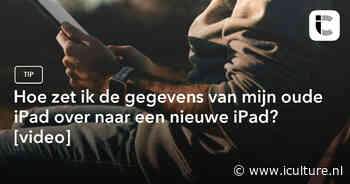 Hoe zet ik de gegevens van mijn oude iPad over naar een nieuwe iPad? [video]
