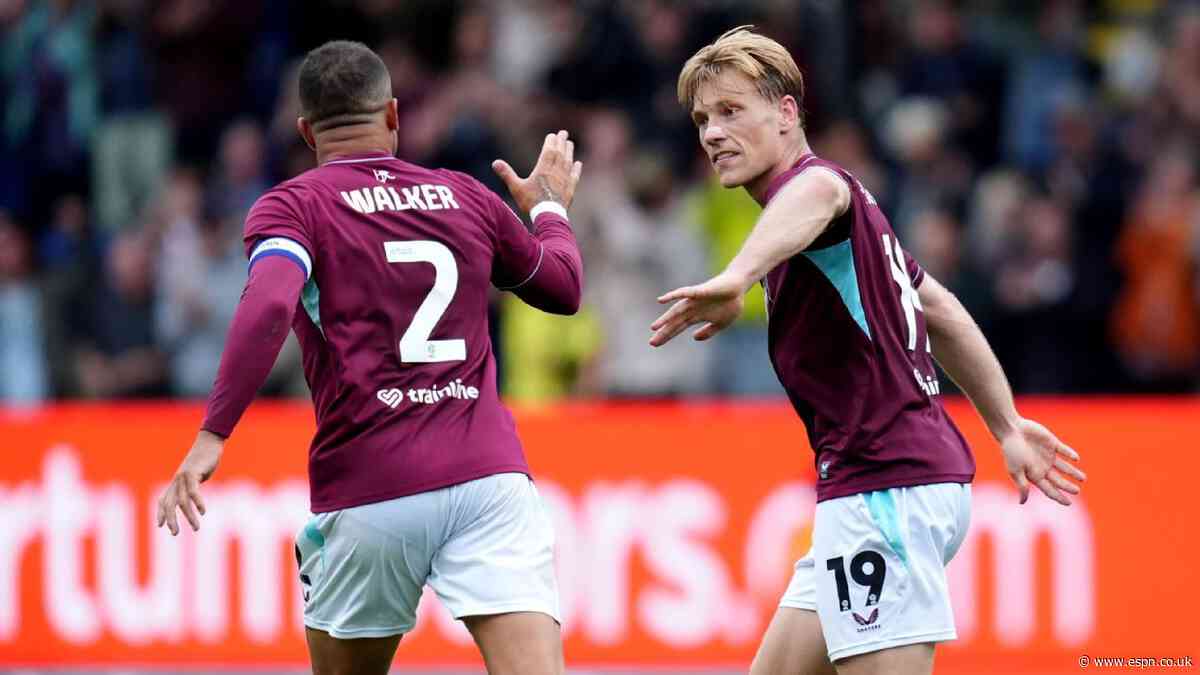 Flemming double rescues Burnley draw vs. West Ham