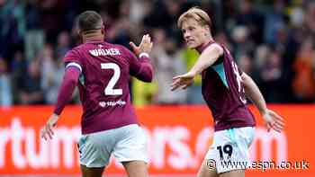 Flemming double rescues Burnley draw vs. West Ham