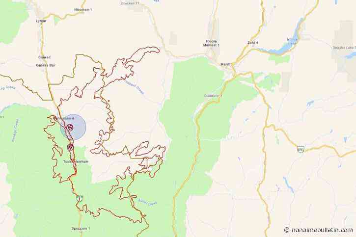Ainslie Creek wildfire burns to Alexandra Tunnel in Fraser Canyon