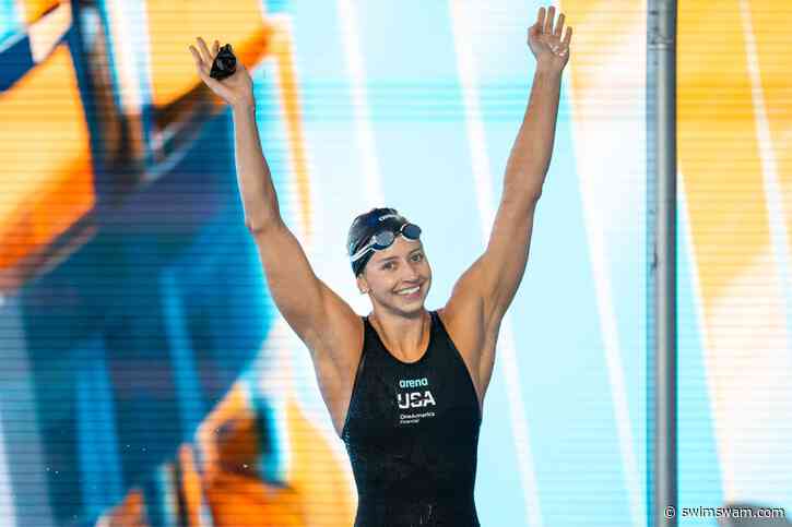 WATCH: Kate Douglass Rips A 23.19 In The 50 Free, Pallister vs Ledecky 800 Free (Pan Pacs Race Videos)