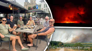 Nederlandse vakantiegangers midden in rook van enorme natuurbrand: ’Zwaar om te ademen’