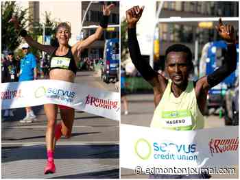 Edmonton Marathon: Course records broken for both men's and women's races