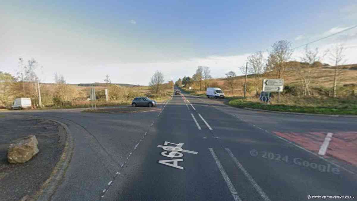 Four people taken to hospital after two-vehicle crash in Northumberland