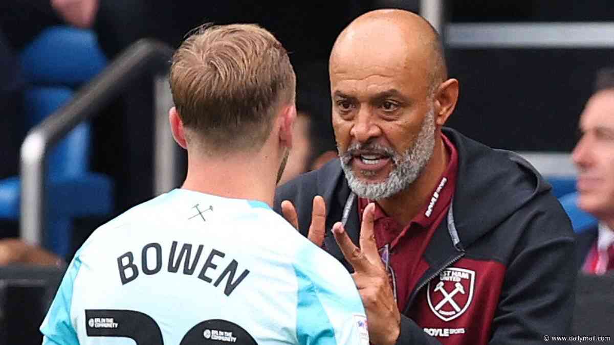 West Ham 2-2 Burnley: Nuno Espirito Santo's pre-match warning proves prophetic as Hammers capitulate on Championship return - and boss pleads for attacking reinforcements