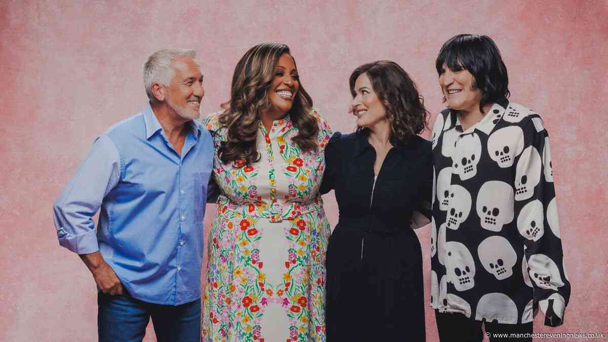 Nigella Lawson poses with Great British Bake Off co-stars for first time after replacing Dame Prue Leith