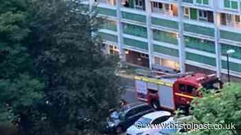 Fire crews race to blaze in Bristol tower block
