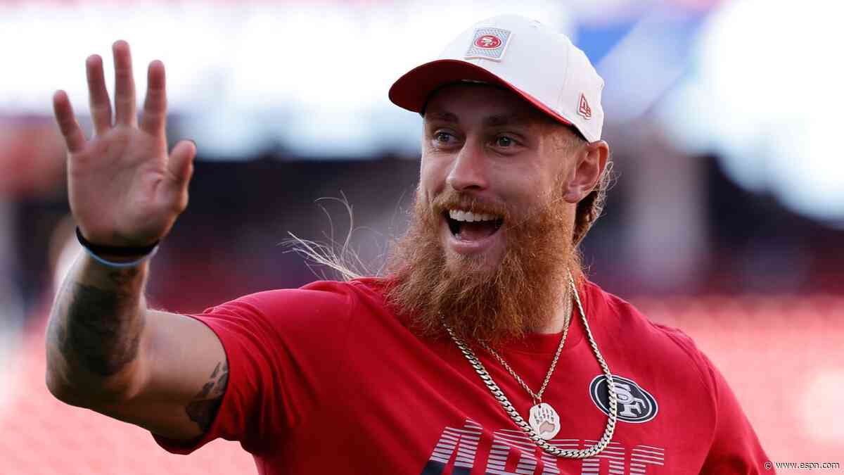 Kittle eyes return to practice, opener in Australia