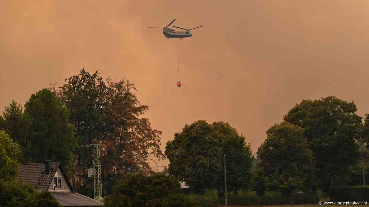 Indrukwekkende beelden van Chinooks die enorme natuurbrand Ardennen blussen