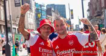 Arsenal and Man City fans see Erling Haaland and Declan Rice compete in Cardiff as Community Shield returns to Wales