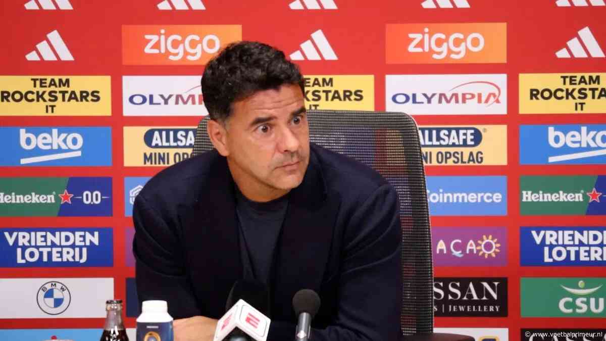Míchel geeft blessure-update bij Ajax: 'We hopen dat hij snel weer aansluit'